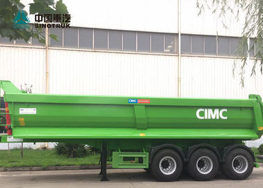 CIMC 3 Form-Rückseiten-Dump-Anhänger-/Spitzen-Anhänger-lange Nutzungsdauer der Achsen-40CBM U