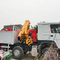 Neuer Sinotruk Howo Zaun Lkw 10 Tonnen Klappkran 12 Räder 400 PS zum Verkauf
