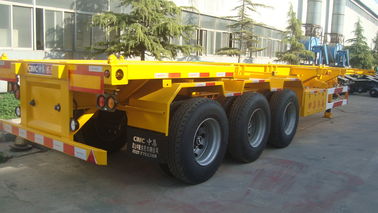Achsen-niedrige Bett-Anhänger-Ausrüstung des Gans-Hals-3, niedriger Bett-halb Anhänger-gelbe Farbe