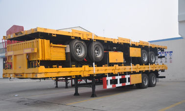Einzelne Achsen-Ausrüstung des Geschwindigkeits-Stützbein-halb niedrige Bett-Anhänger-2 für 28 Tonnen