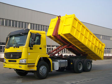 Wagen-entfernbare Müllwagen-Gelb-Farbe 290/336/371hp HOWO 6X4
