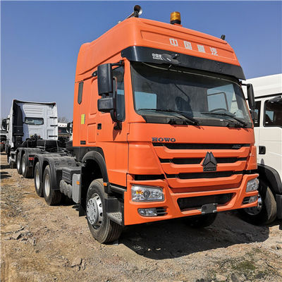 Orange Anhänger-Haupt-LKW ZZ4257V3241V Howo Sinotruk 371