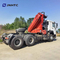 Fabrikpreis Sinotruk HOWO 6x4 Traktorfahrzeug mit 10 Tonnen Klappkran