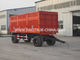 Rote der harten Beanspruchung Anhänger halb/25 Tonnen Vans 3 Achsen-Anhänger-mit Reifen des Dreieck-12.00R20