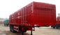 Achsen-der harten Beanspruchung des Rot-3 Anhänger Steel Box Van Trailer halb Anhänger der 40 Tonnen-maximale Nutzlasten-harten Beanspruchung halb
