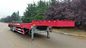 3 Achsen-niedriger Bett-halb Anhänger-rote Farbe mit Selbstlenkachsen und -Hebebühnen
