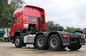 Roter Primärantrieb-LKW 10 Wheeler Tractor Truck Sinotruk Howo 6x4 halb