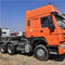 Orange Anhänger-Haupt-LKW ZZ4257V3241V Howo Sinotruk 371